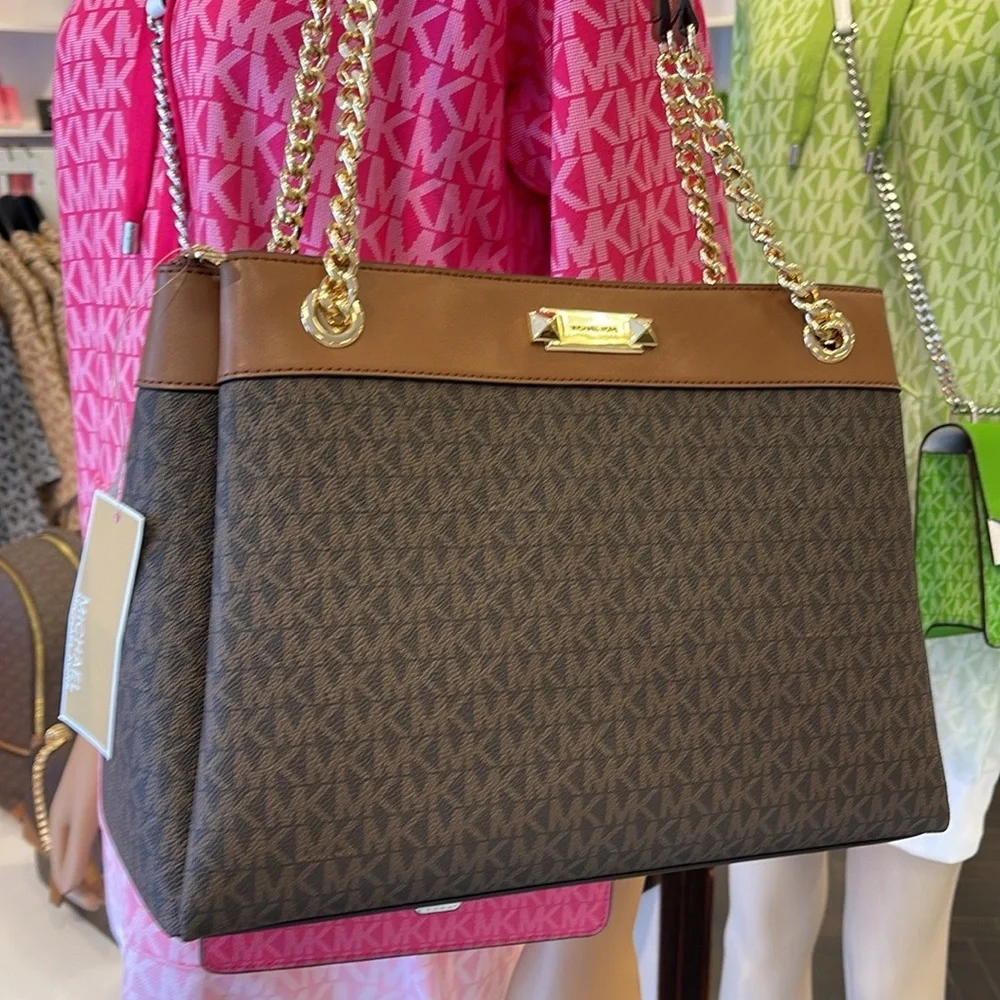 Michael Kors Whitney Medium Signature Logo Tote Shoulder Bag
Brown 
NWT - Picture 2 of 16